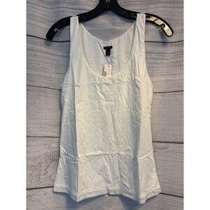 NWT J. Crew White Tank Top Size M